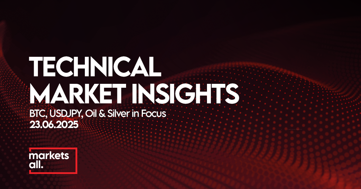 Weekly Technical Analysis: BTC, USDJPY, Oil & Silver